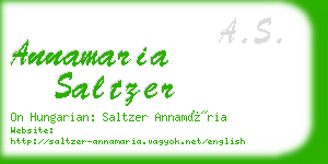 annamaria saltzer business card